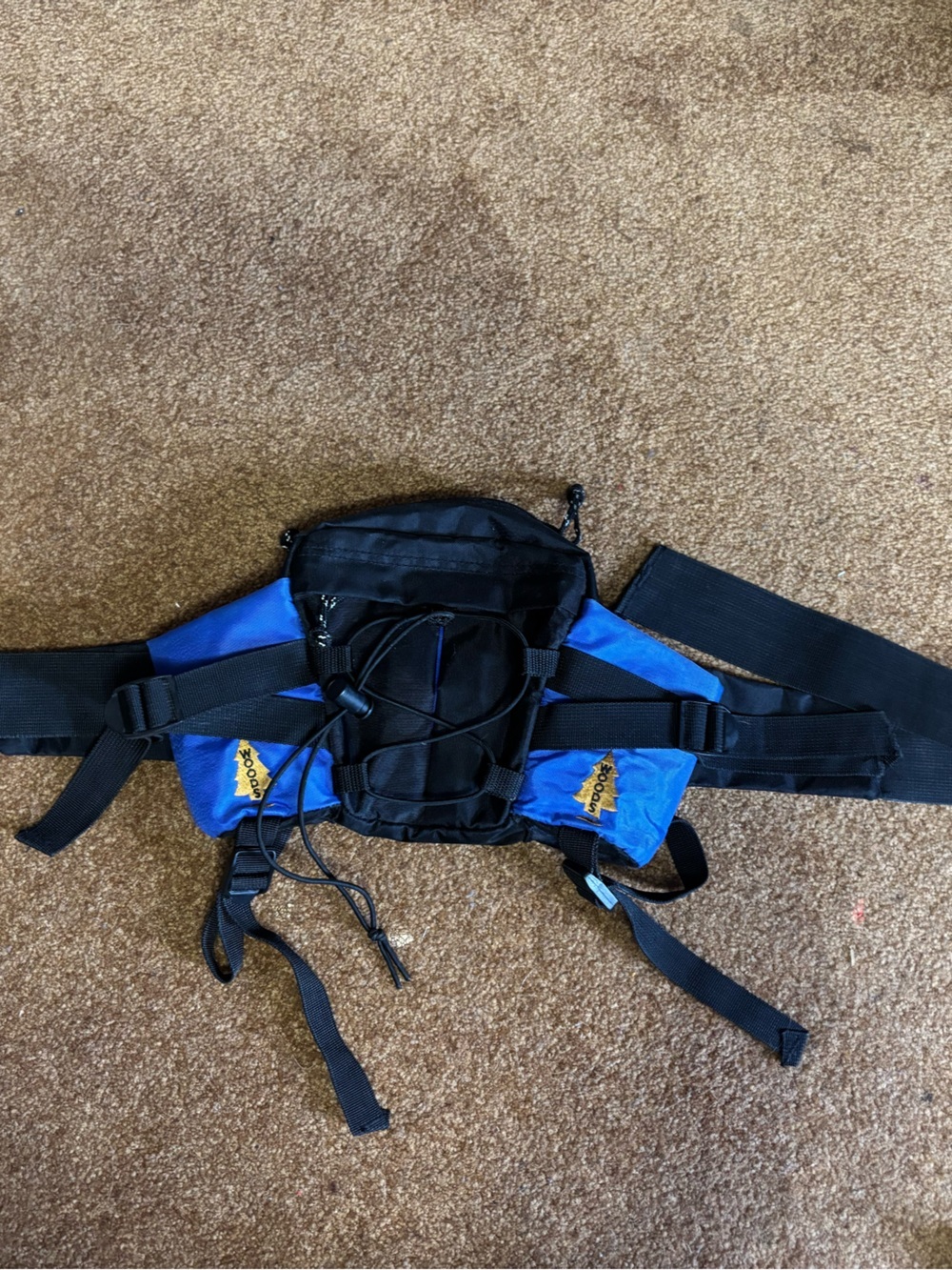 Vintage Woods brand Blue and Black Waist Pack Hip Bag, Fanny pack